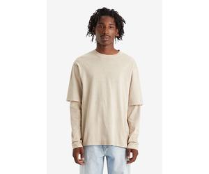 Levi's Ls Long-sleeved T-shirt Beige size XL | Longsleeves Outlet | Men | Brown XL