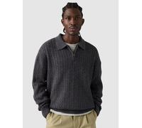 Levi's Mason Collared Quarter Zip Pullover obscidian heather L