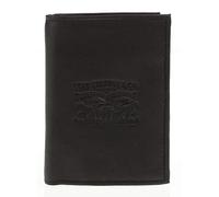 Vintage Horse Vertical Wallet in Leather Black