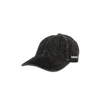 Essential Jeans Cotton Cap with Embroidered Logo Black