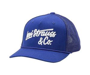 Levi's Men & Unisex Ls&Co Embrodiered Flex Fit Trucker Cap Royal Blue