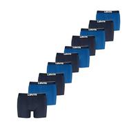 Levi's mens 10-pack Microfiber Boxer Brief, Moisture Wicking, Ultra Soft Feel, Tag-free, Blue Combo, XXL