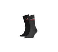Levi's Men's 144ndl Regular Cut Sprtwr Logo 2p Calf Socks