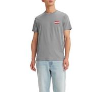 Levi's Men's 2-Pack Crewneck Graphic Tee T-Shirt, Sportswear High-Rise / White+, M
