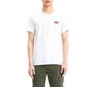 Levi's Men's 2-Pack Crewneck Graphic Tee T-Shirt, White / Mid Tone Grey Heather, S