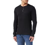 Levi's Men's 300ls Long Sleeve Henley 1p Shirt, Black, L