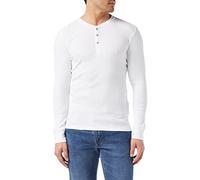 Levi's Men's 300ls Long Sleeve Henley 1p Shirt, White, M
