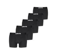 Levi's mens 5-pack Boxer Brief, Soft Cotton, Tag-free, Breathable Comfort, Black Combo, M