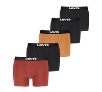 Levi's mens 5-pack Boxer Brief, Soft Cotton, Tag-free, Breathable Comfort, Red/Black/Yellow Combo, XXL