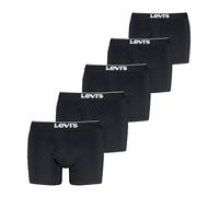 Levi's mens 5-pack Microfiber Boxer Brief, Moisture Wicking, Ultra Soft Feel, Tag-free, Black Combo, XXL