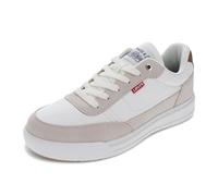 Levi's Men's Aden Sneaker, White/Natural, 8.5 UK