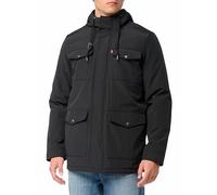 Levi's Men's Arctic Cloth Sherpa Lined Parka, Soft Touch Black, L