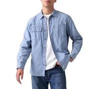 Levi's Men's Auburn Worker Shirt Erick Kombu Green Garment Dye Green M