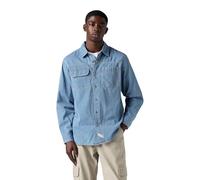 Levi's Men's Auburn Worker Shirt Kapri Indigo Stripe Blue M
