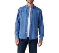 Levi's for man. A7210-0025 Blue denim shirt (L), Casual, Cotton, Long sleeve