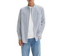 Levi's Men's Authentic Button Down Woven Shirts, Dean Stripe Estate Blue, M