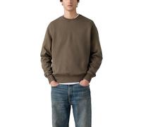 Levi's Men's Authentic Crewneck Sweatshirt Garment Dye H225 Maitake Brown Brown S