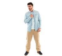 Levi's Men's Barstow Western Standard Woven shirts, Burnett Light Chambray, L