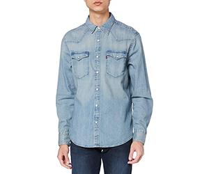 Levi's Men's Barstow Western Standard Woven shirts, Red Cast Stone, S