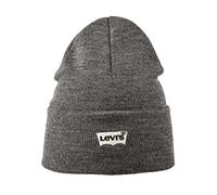 LEVIS BATWING EMBROIDERY TURNUP BEANY HAT / WOOLY HAT / GIFT 225984 - GREY
