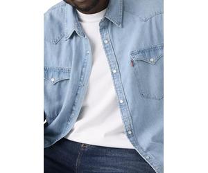 Levi's Men's Big & Tall Classic Western Button Down Shirt, Franklin Stone Wash, 3XL