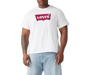 Levi's Men's Big & Tall Graphic Tee T-Shirt, Batwing White, 2XL