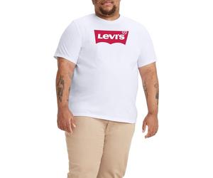 Levi's Men's Big & Tall Graphic Tee T-Shirt, Batwing White, 3XL
