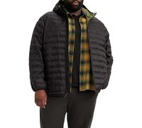 Levi's Men's Big & Tall Pierce Packable Jacket, Jet Black, 5XL