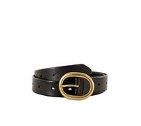 Levi's Men's Billy Plaque Belt, Dark Brown, 80