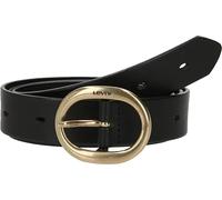Levi's Men's Billy Plaque Belt, Dark Brown, 85