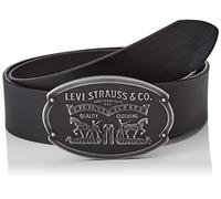 Levi's Men's Billy Plaque Belt, Regular Black, 120 cm