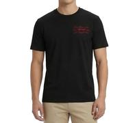 LEVI'S | Mens Black Red Left Chest Logo Classic Short Sleeve T Shirt | Size XS