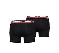 LEVIS Men's Boxer, Black, M (Pack of 2)