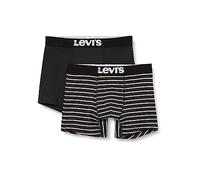LEVIS Men's Boxer, Jet Black, M (Pack of 2)