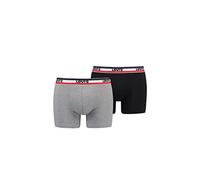 Levi's Sportswear Logo Organic Cotton Boxer Shorts Grey Black (2 Units) - S