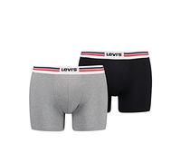 LEVIS Men's Boxer, Middle Grey Melange, XL (Pack of 2)