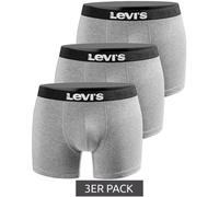 Levi's Men's Boxers 3-Pack Gray Cotton Boxer Briefs