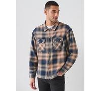 Levi's Men's Boxy Western Flannel Overshirt, Multi, Size 2Xl, Men Print