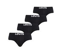 LEVIS Men's Brief, Black, L (Pack of 4)