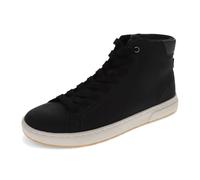 Levi's Mens Caleb Synthetic Leather Lace Up Casual Sneaker Boot, Black/Charcoal, 11 UK