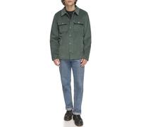 Levi's Men's Classic Plaid Shirt Jacket, Atlantis Corduroy/Sherpa Lined, M