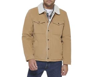 Levi's Men's Corduroy Sherpa Lined Trucker Jacket Denim, Tan, 3X