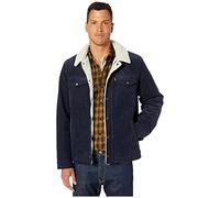 Levi's Men's Corduroy Sherpa Lined Trucker Jacket, Navy Corduroy, M