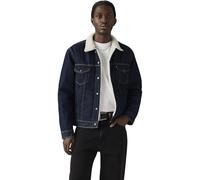 Levi's Men's Type III Sherpa Trucker Jacket Give It A Rinse Sherpa Blue M