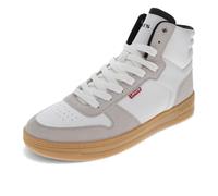 Levi's Men's Drive Hi 2 Sneaker, Winter White/Gum, 8.5 UK