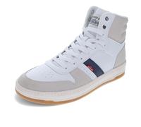 Levi's Men's Drive Hi Sneaker, White/Natural/Vintage Indigo, 11 UK