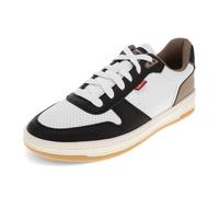 Levi's Men's Drive Lo Sneaker, White/Black/Khaki, 8.5 UK