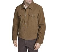 Levi's Men's Faux Leather Classic Trucker Jacket, Toffee Faux Suede, L