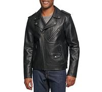 Levi's Men's Faux Leather Motorcycle Jacket, New Black, Medium