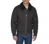 Levi's Men's Faux Shearling Western Bomber Jacket, Black, M